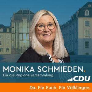 Monika Schmieden, Ortsvorsitzende Geislautern/Abgeordnete der Regionalversammlung/Kandidiert für die Regionalversammlung. 