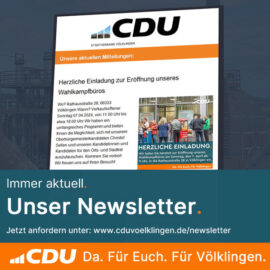 CDU Völklingen informiert per Email-Newsletter