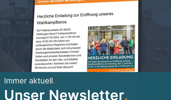 CDU Völklingen informiert per Email-Newsletter