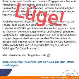 Richtigstellung zum Statement der „Wir Bürger“ zur Ortsvorsteherwahl