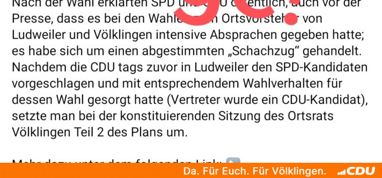 Richtigstellung zum Statement der „Wir Bürger“ zur Ortsvorsteherwahl