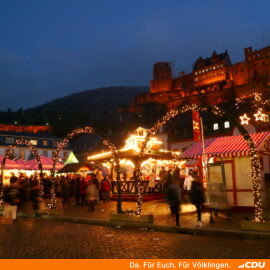 Fahrt der CDU Heidstock zum Weihnachtsmarkt nach Heidelberg