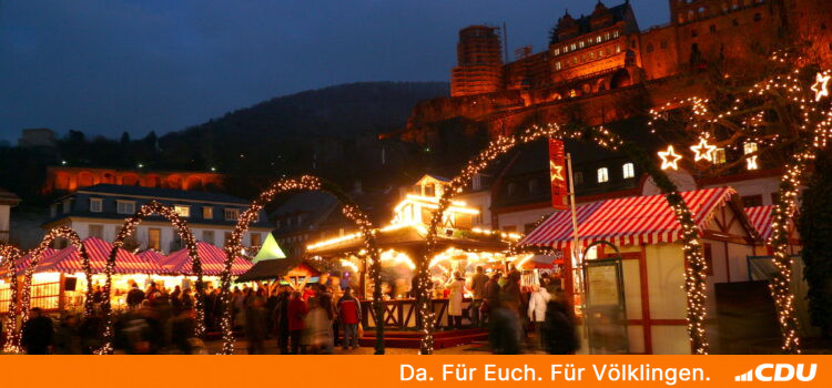 Fahrt der CDU Heidstock zum Weihnachtsmarkt nach Heidelberg