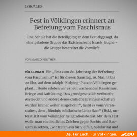 CDU Völklingen gegen Extremismus jeder Art!