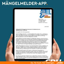 Prüfung der Einführung einer kommunalen Smartphone-App zur Mängelmeldung in Völklingen