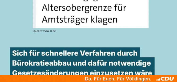 OB Tautz/Altersgrenze (Ober-)Bürgermeister